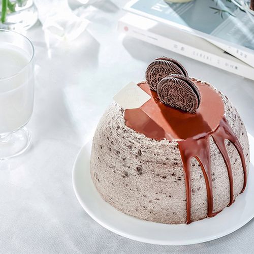 壹点壹客 海盐奥利奥-爆浆奥利奥咸奶油巧克力慕斯蛋糕同城配送