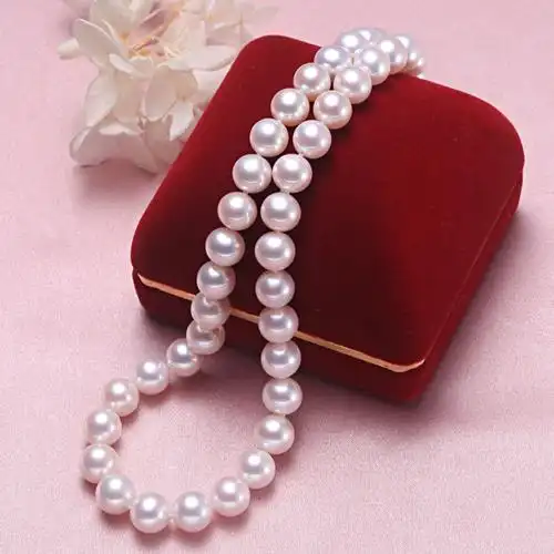 淡水天然珍珠项链长款锁骨链母亲节礼物实用送妈妈送婆婆首饰