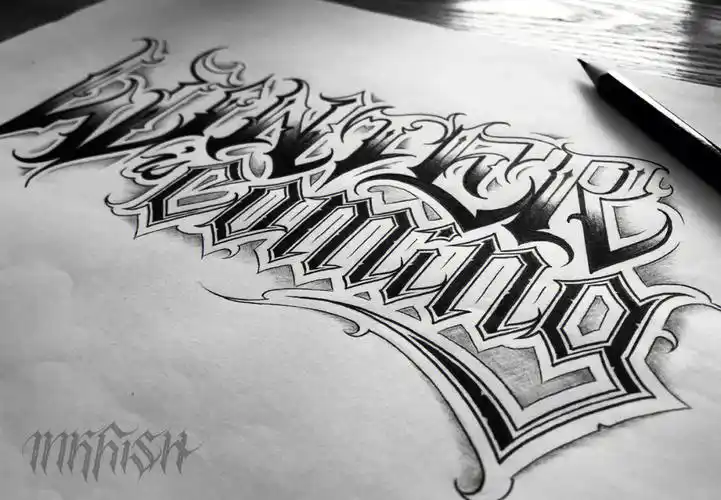 奇卡诺花体chicanolettering