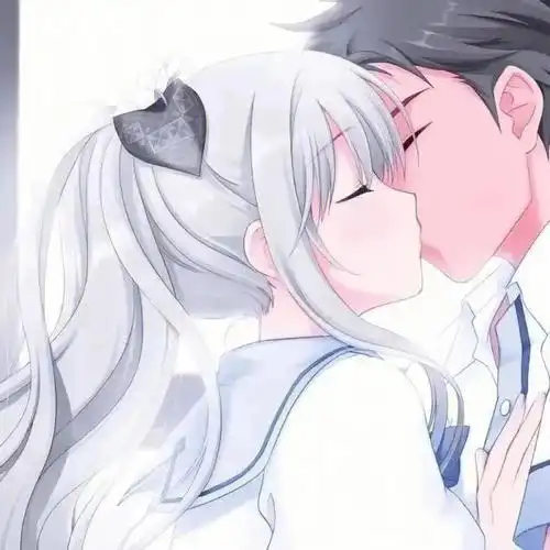 动漫情侣头像  #动漫头像情侣头像甜蜜头像接吻头像