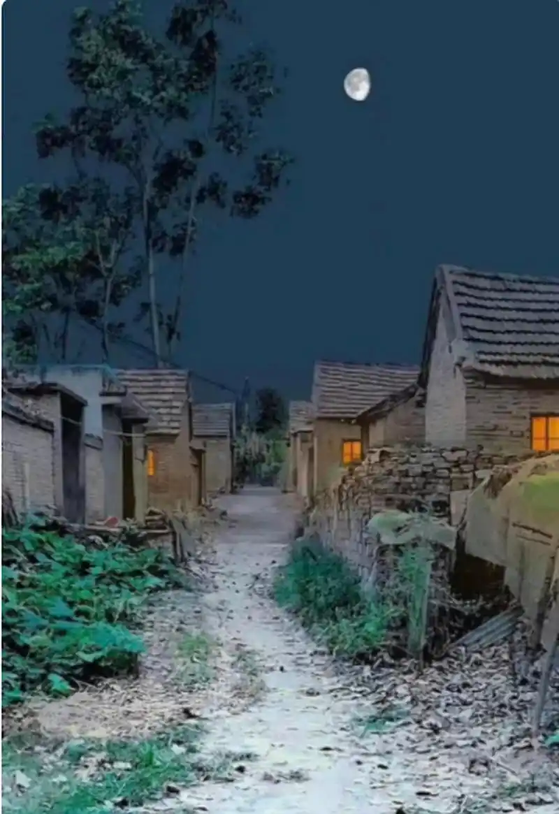 真怀念以前农村的夜景,可惜再也回不去了啊!