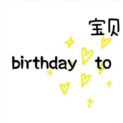 生日快乐九宫格图,图6放自己的图片就可以啦