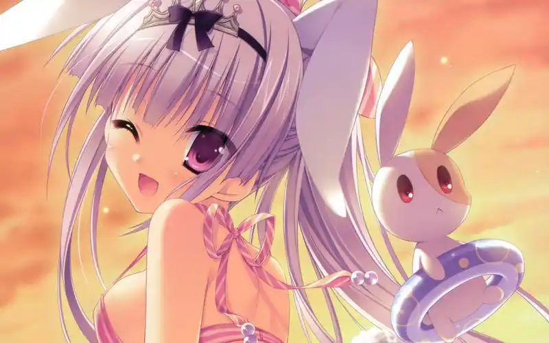 初雪樱花动漫壁纸