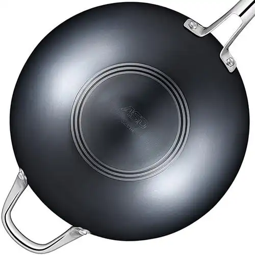 爱仕达(asd)炒锅 锈不了铁锅32cm无涂层 锅具炒菜锅