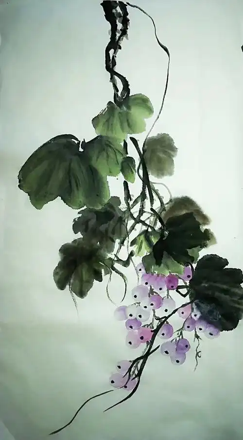 燕之国画一一葡萄