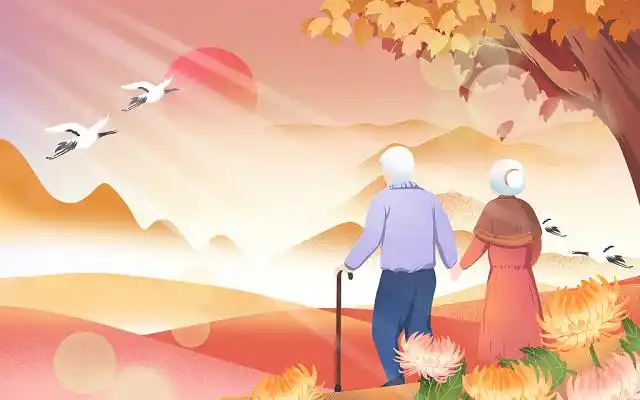 古风人物古风水墨茶文化原创人物素材春天水墨小菊花节日黄色菊花png