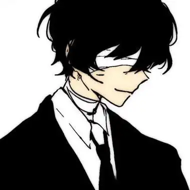 二次元头像男高冷帅气黑暗系侧脸