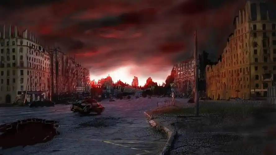 末日之后的城市-劫后余生的世界插画壁纸