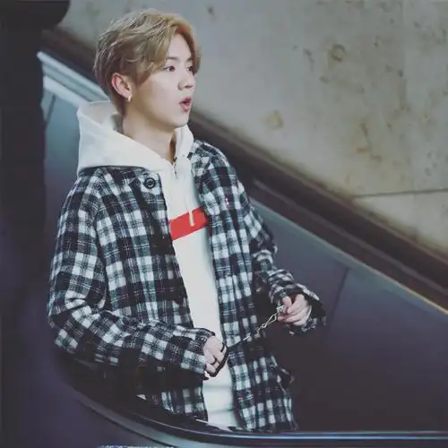 鹿晗奔跑吧同款卫衣男 中长款格子布风衣超宽松衣服女外套新款潮