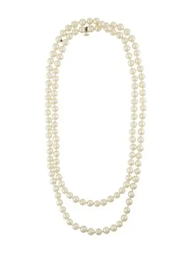 古着人造珍珠项链