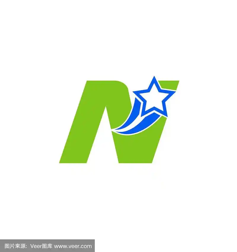 不寻常的字母n图形设计可为您编辑