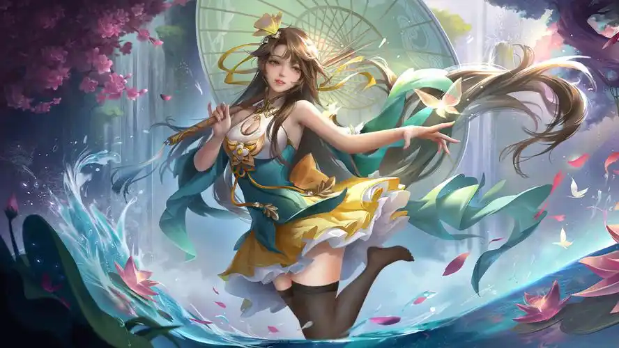 三国杀小乔采莲江南皮肤p图