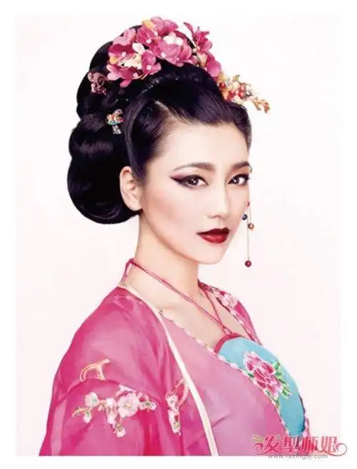 没有假发做不了的唐妆贵妃髻 用假发做古装发型有教程才更容易