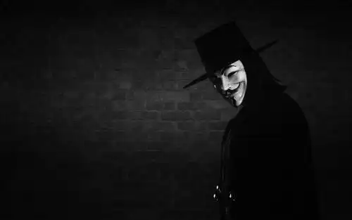 v字仇杀者火男简笔画