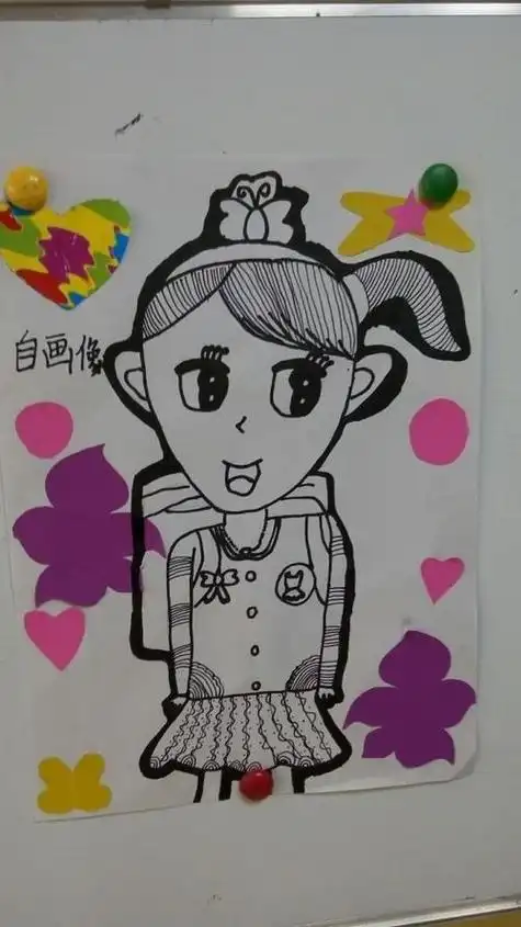 小朋友自画像简笔画小朋友自画像简笔画男孩