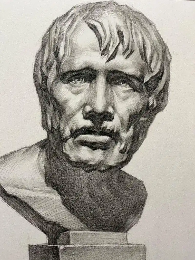 素描石膏像示范海盗