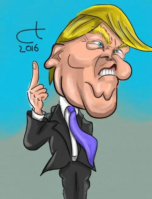 第四十五任总统画像