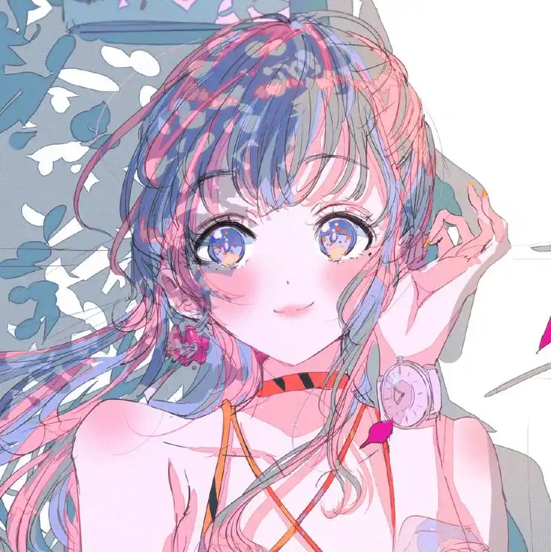 超酷的二次元动漫女生头像,最后你还是跟别人沧海桑田了!