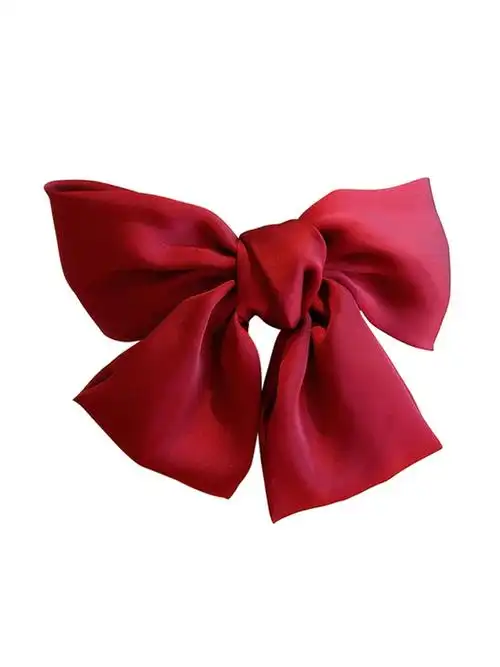 2021新款红色大蝴蝶结发夹女韩版ins网红发卡后脑勺顶夹夹子发饰