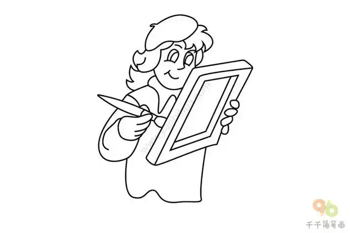 艺术家emiliano bastita的简笔画作品画家简笔画怎么画