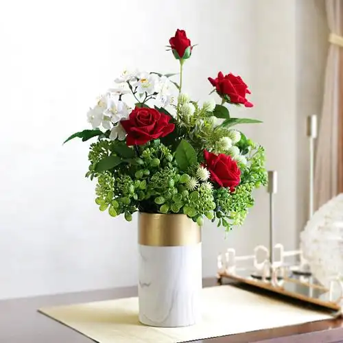 简约创意玻璃花瓶摆件家居客厅样板间果盘糖果盆桌面插花花器摆设