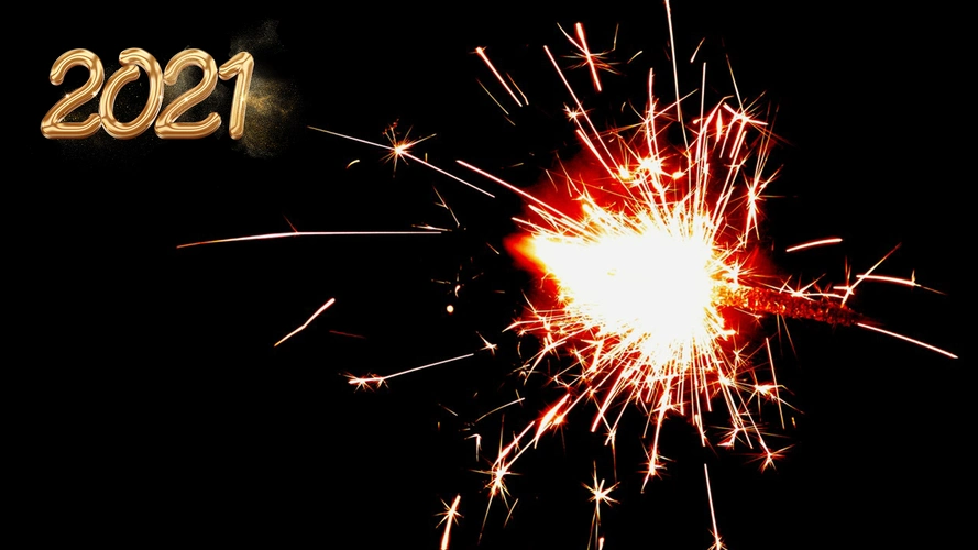 2021跨年璀璨唯美烟花棒