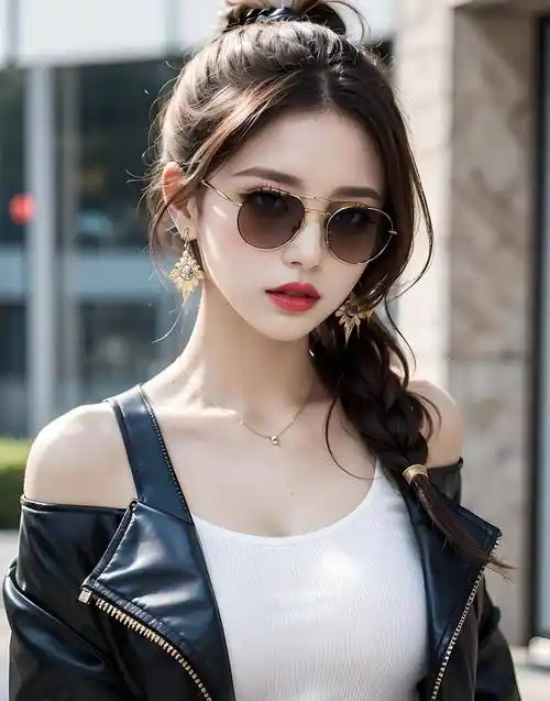 ai美妆第11期:女生戴墨镜很酷_酷酷_魅力_笑容