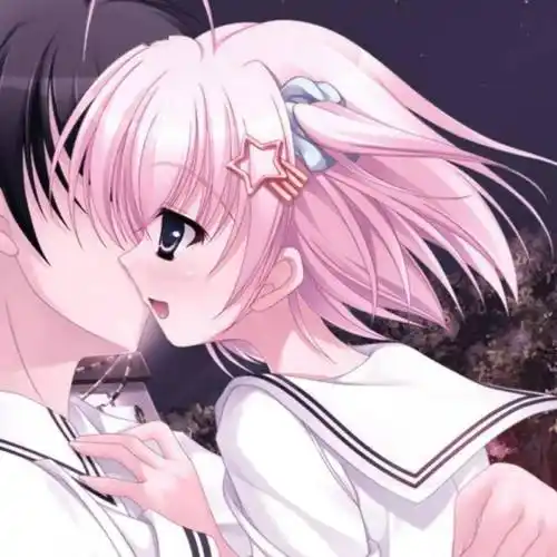 动漫情头眼神很宠溺的情侣头像