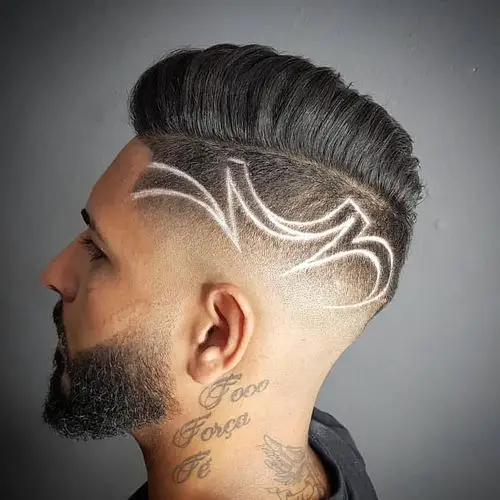 型男剪雕刻发型比纹身还酷