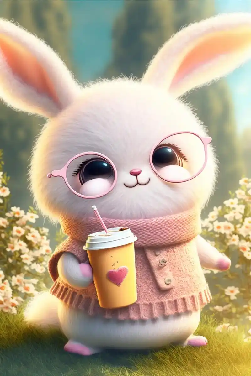 可爱小兔子手机壁纸