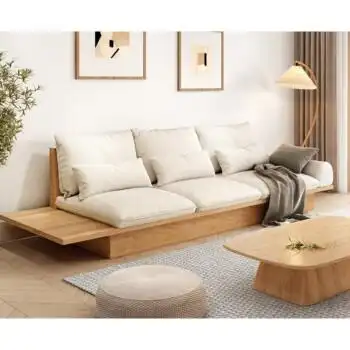 很久日式全实木沙发da同款az现代简约客厅小户型侘寂风白蜡木沙发原木