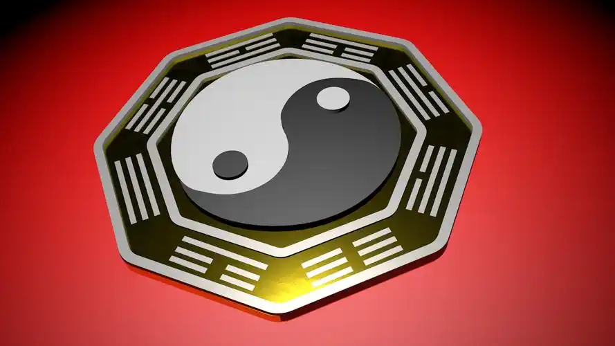 太极八卦-c4d作品-菜鸟c4d