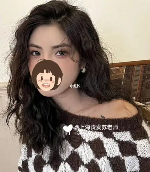 方圆脸女生一定要烫!中长发法式慵懒卷发