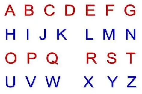 26个大写字母分别是:a,b,c,d,e,f,g,h,i,j,k,l,m,n,o,p,q,r,s,t,u,v,w