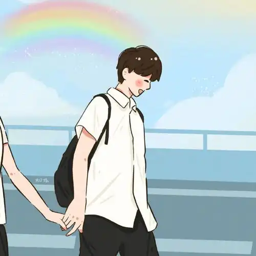 温柔到爆的神仙情侣头像 干净温柔的cp情头动漫【婚礼纪】