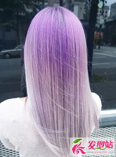 电音紫染发发型图片2016流行紫色系染发图片大全