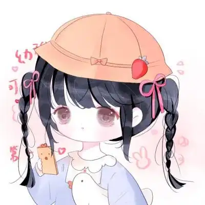 可爱的卡通头像女生呆萌