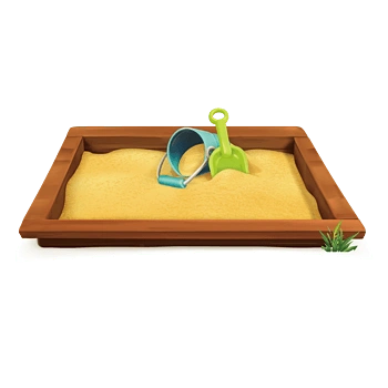 卡通小沙堆矢量图