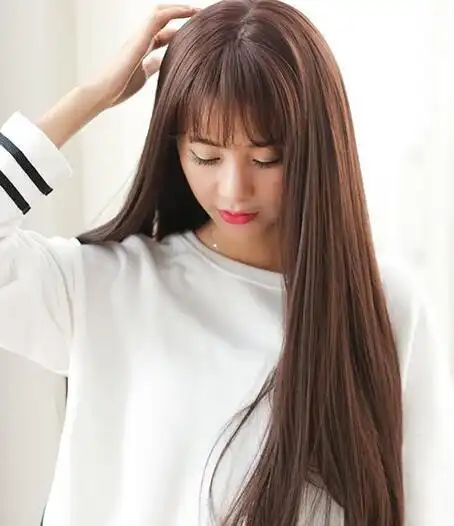 2021中长发发型直发,优雅浪漫的直发发型