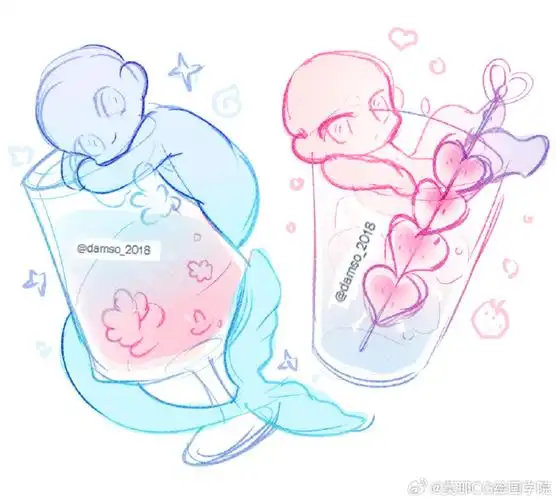 绘画超话#绘画素材##绘画参考#q版动态参考