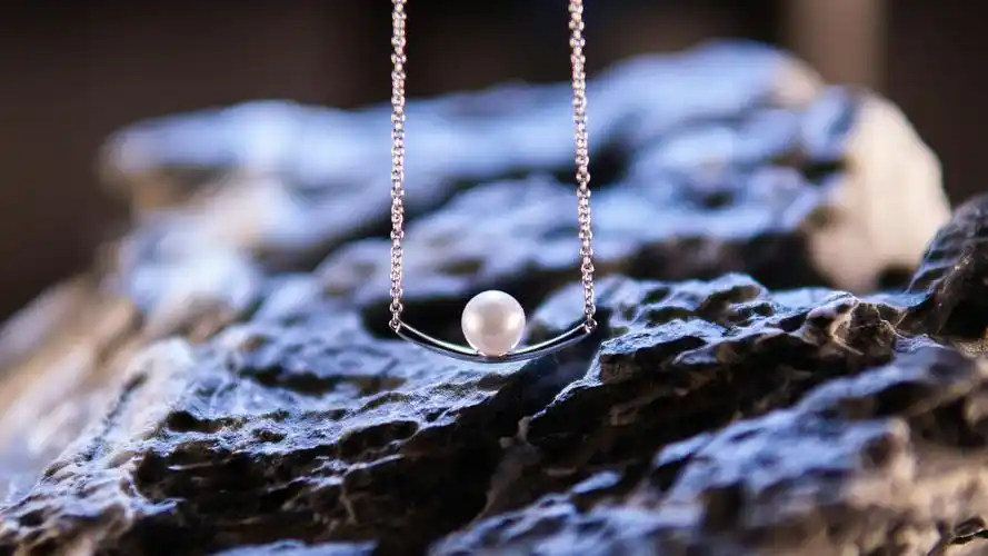 首饰拍摄珍珠戒指珍珠项链