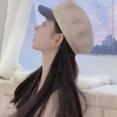 唯美侧脸女生头像