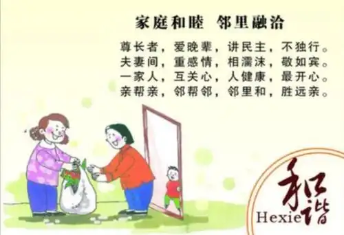 提示和谐邻里请您降低居家音量