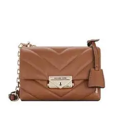 michaelkors迈克科尔斯礼物送女友mk女包cece皮质斜挎包超小号棕色