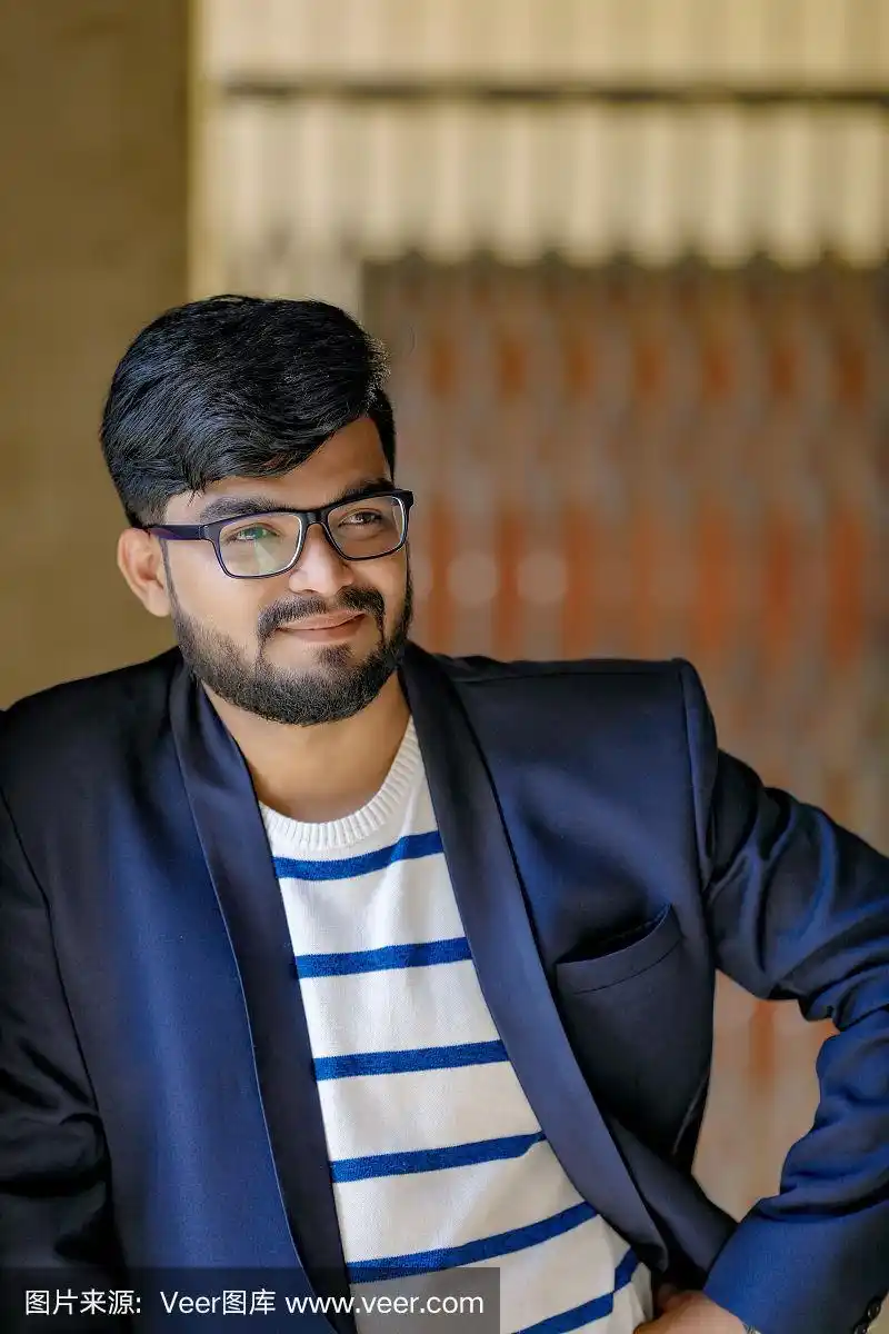 印度人,男商人,青年人,注视镜头,套装