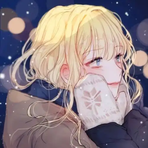 第14期动漫情头2021元旦特别篇无水印冬日情侣插画头像