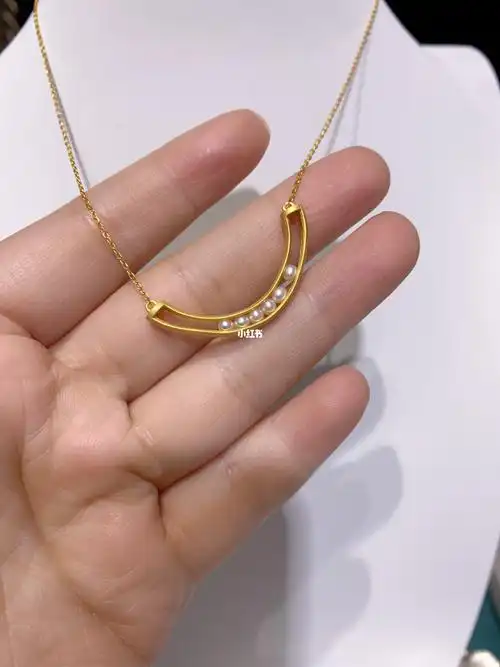 925银珍珠微笑项链40775厘米