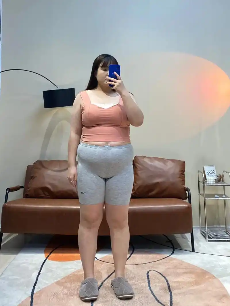 显瘦穿搭 #韩系穿搭  身高158体重175斤(真实体重) - 抖音