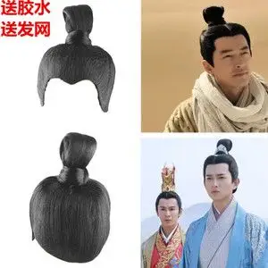 影视战国将军男假发套整顶头套男士辫子发髻影楼写真唐装汉服发套