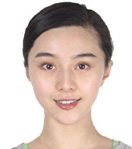 明星素颜证件照,景甜清秀,范冰冰皮肤好,黄圣依像自带美颜似的